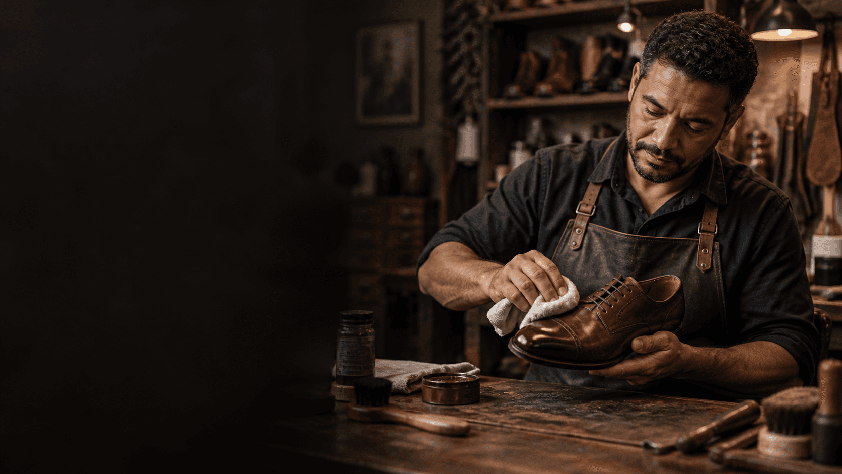 Profissional de Sapateiro Profissional em atividade